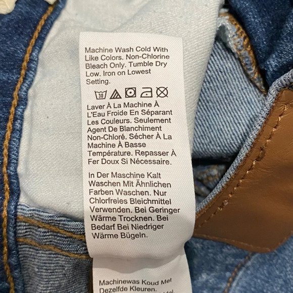 Madewell 10" High-Rise Skinny Button-Front Jeans Dewitt Wash 16598 - Picture 14 of 16